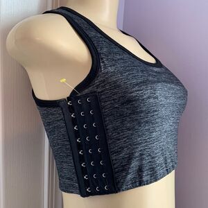 Janest x gnile heathered grey and black Binder see measurements